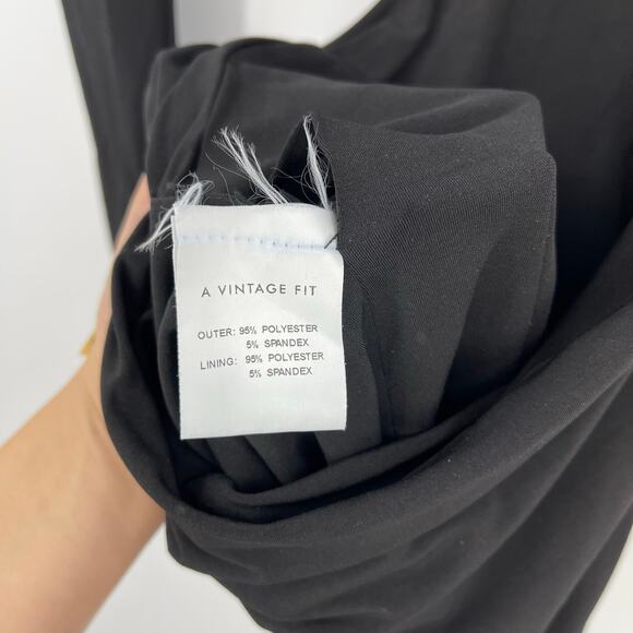 A VINTAGE FIT | Hooded Cut Out Dress in Black Mini Gothic Backless S - Picture 11 of 15